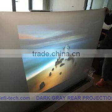 Holographic rear projection screen film for windows advertising for restaurant, exhibition etc.