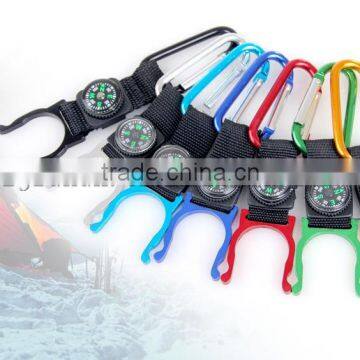 Outdoor Hiking Bottle Buckle With Compass Water Botters Buckle