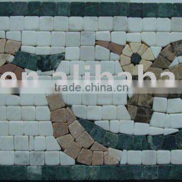 YFL150 Lava Mosaic Border line Art Marble Mosaic