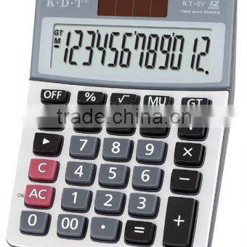 12 digits promotion office desktop calculator KT-6V