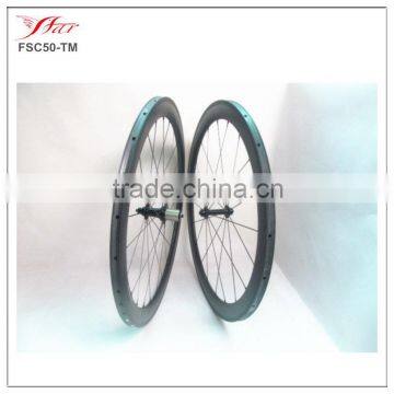 50mmx20.5mm cheap carbon fiber bike wheelsets baslat brake surface with Bitex hub hot-sellig