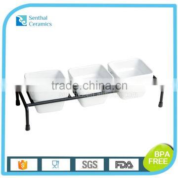 Multi-function buffet tableware with iron rack