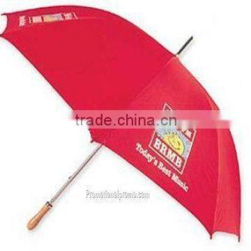 Golf umbrella with wooden grip