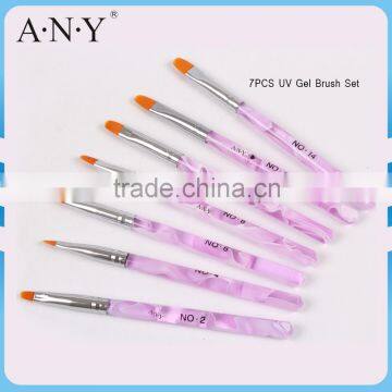 ANY Acrylic Handle UV Gel Nail Brush 7 PCS Brush Professional And Hot-sell