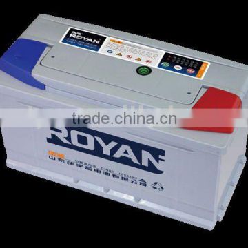 european standard 100ah maintenance free car/auto battery