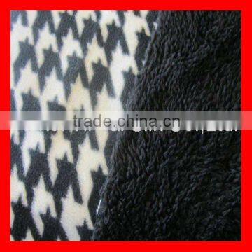 Printed Polar Fleece Bonded Sherpa