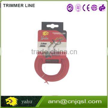 YAHU BRAND factory price trimmer line 2.7mmX50M grass trimmer line