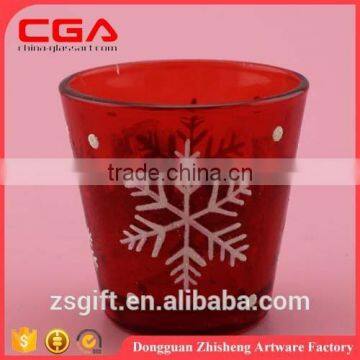 Factory wholesale high quality hand-painted glass candle holders for home decoration