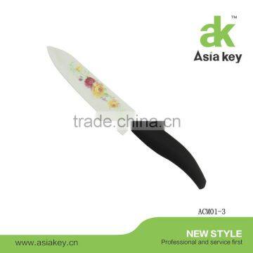 ABS with TPR Coating Handle Ceramic Blade Carving Knife