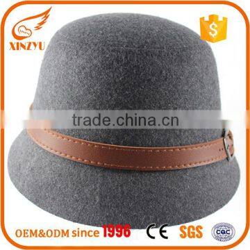 Small order accept cheap felt hat material wool bodies bucket caps