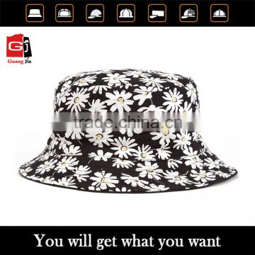 Guangajia factory OEM reversible good price custom printed bucket hats