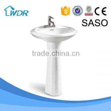 alibaba china factory nice quality sanitaryware pedestal basin bathroom set