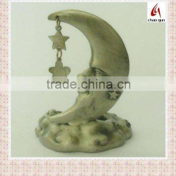 Pewter Moon candle holder CQB0063