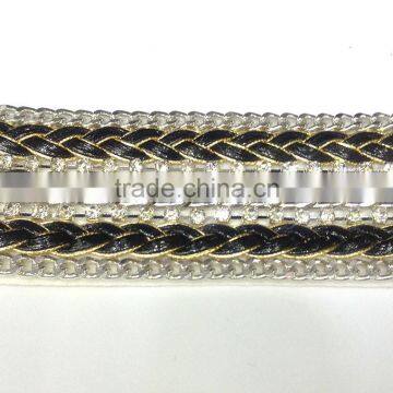 Fashion Leather Twist Braid Chain Bracelet Bangle for Girl photo-3