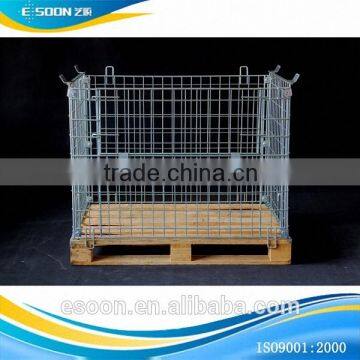 Stackable Metal Wire Containers Match Pallets photo-2