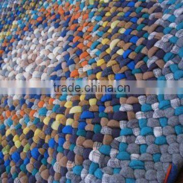 High Quality 100% Cotton Round Braided Rug With Water Proof photo-2