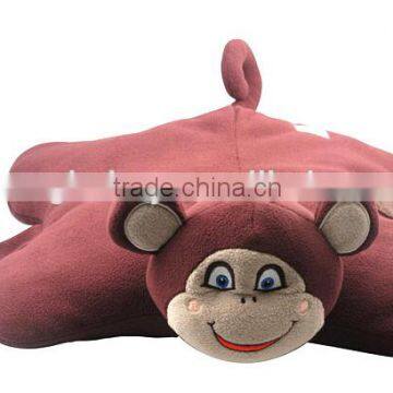 lovely plush fabric filled kid pillow animal shape,animal shaped neck pillow