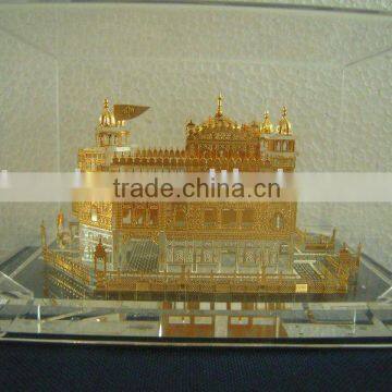 ali express crystal model.golden temple.crystal souvenir.