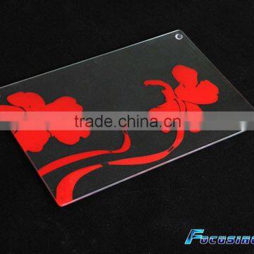 1 color silk screen tempered glass chopping board