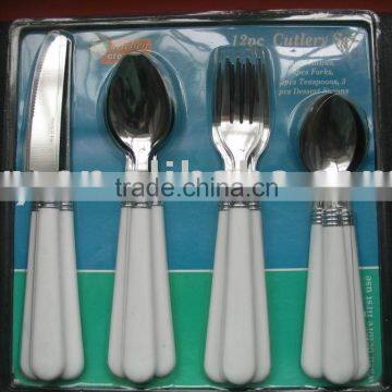 Disposable Stainless Steel Cutlery Set With Blister Packing