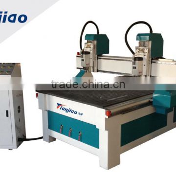 woodworking cnc router machines with two head for sale