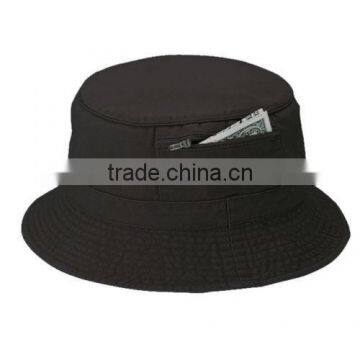bucket hat with zipper