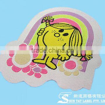 Cute Custom Shaped Laser Cut Woven Designer Labels