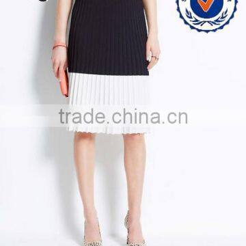 new design black and white O/L winter sweater skirt at knee