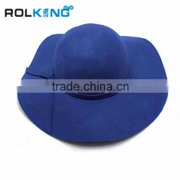 Cheap Wool Felt Women Wide Brim Hat Wool Hat for Girls