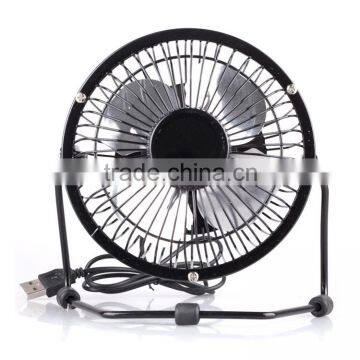 Mini portable supper mute laptop computer PC metal USB cooler cooling desktop fan