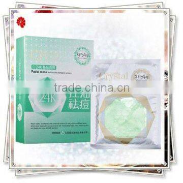 Crystal oil controll and acne facial mask