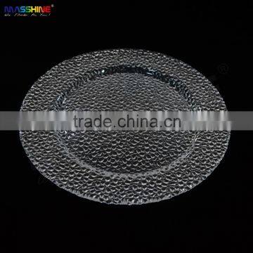 Wedding Party Drip Design Glass Charger Plates