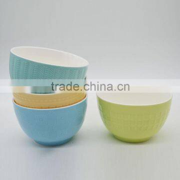 Hot Selling Colorful 5.5 Inch Ceramic Noodle Bowl