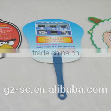 Custom made Commercial promotional plastic handle fan