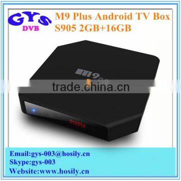 Amlogic S905 M9 Plus Android5.1 Smart TV Box 2GB RAM 16GB ROM Android TV Box Dual Band Wifi Media Player M9 Plus Android TV Box