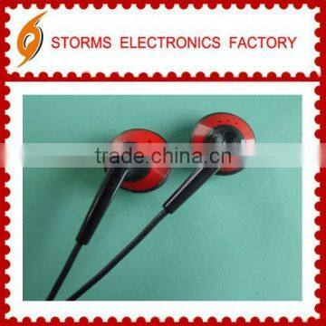 New OEM in-ear black&red earphone cute in-ear headset for girls