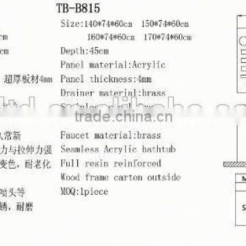 Hot Tub Spa Tub Spa Whirlpol Massage Bathtub With Water Massage Pump photo-2