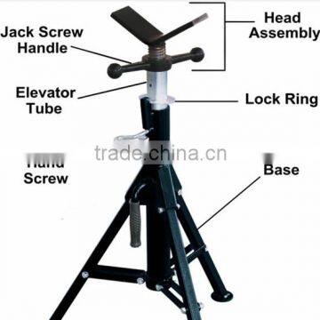 v Head Pipe Stand Adjustable Pipe Jack Pipe Supports