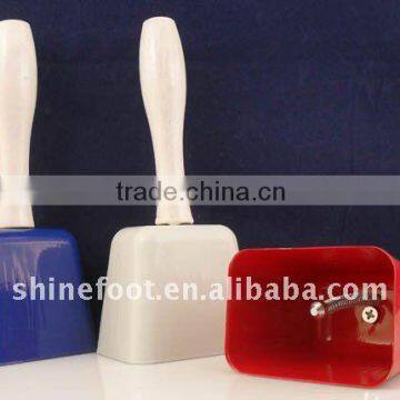 7.5inch square shape metal cow bell A13-H03 with logo printed for promotion (E066)