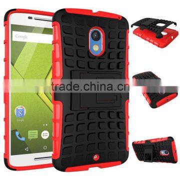 Hot! New! 2 in 1 Dual Slim Armor TPU&PC Kickstand Phone Case for Moto x Play Made in China photo-1