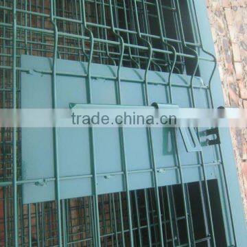 PVC coated welded mesh fence gate