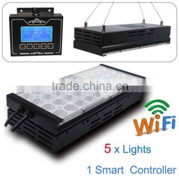 WIFI Support led aquarium light for fresh plant iOS Android programmable sunrise sunset 180x80cm tank