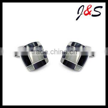 wholesales stainless steel cufflinks with color stone781B