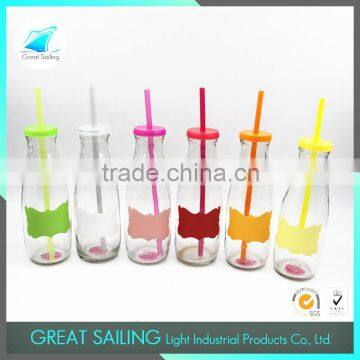 250ml 500ml 1000ml Bulk Glass Milk Bottles, Juice Bottles,Drinking Bottles photo-3