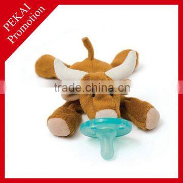 Plush animal toys with pacifier