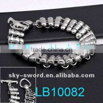 Fashion Stainless Steel bracelet for men Stainless steel bullet chain