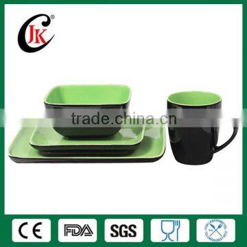 New Design Modern Square Cheap Ceramic Dinner Set, Fine Porcelain Dinner Set