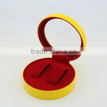 Luxury handmade gold watch box packaging with pvc clear window