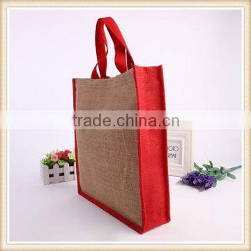 Simple Design Without Printing Dye Jute Tote Bags