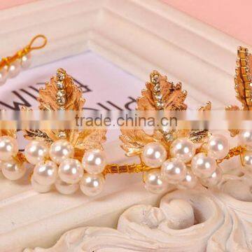 DIY Crystal Crown Wedding Bridal Crystal Pearl Wreath Luxury Wedding Wreath